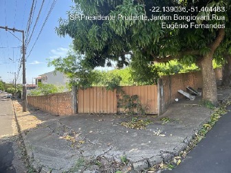 Terreno - Venda, JARDIM BONGIOVANI, PRESIDENTE PRUDENTE, SP